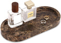 Natural Marble Tray Oval, Bathroom Vanity Tray by Unknown