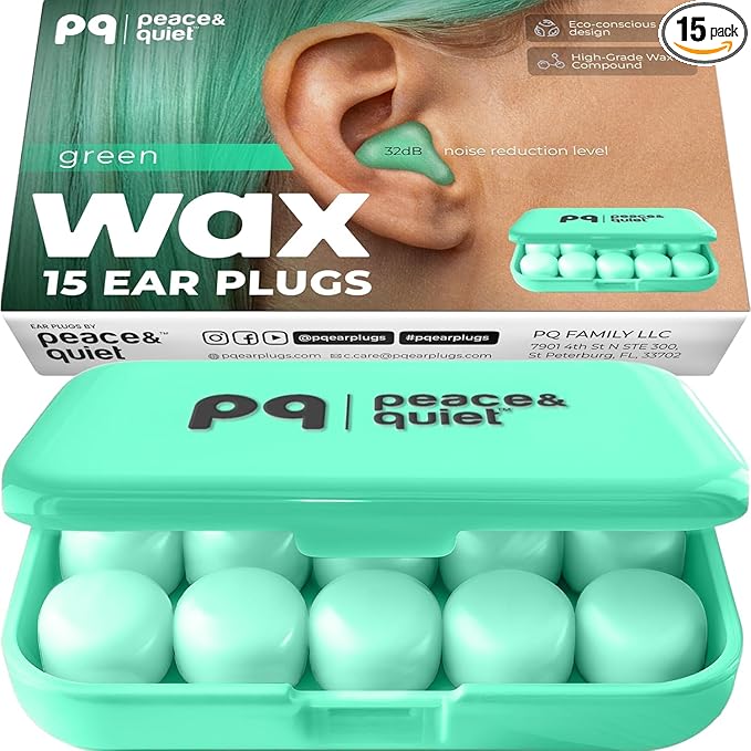 Peace&Quiet | PQ Wax Ear Plugs for Sleeping, Swimming by PeaceQuiet