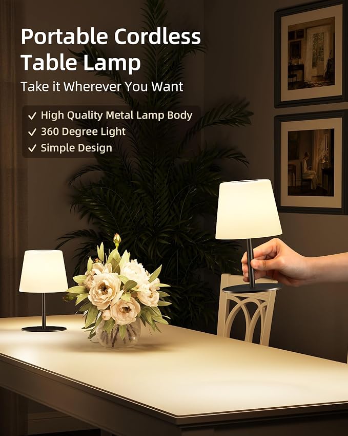 EZVALO Spa-Like Shower Lamp – IP65 Waterproof Bathroom Lamp, Rechargeable - Image 4