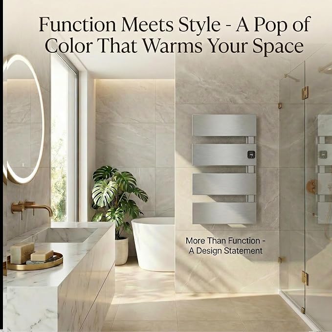 Electric Towel Warmer, Heated Towel Rack - Image 6