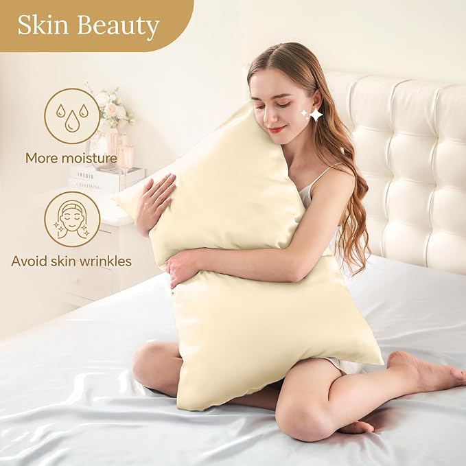 INFIIXSO Mulberry Silk Pillow Cases King Size Set of 2, Silk Pillowcase - Image 3