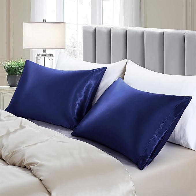 Aormenzy Satin Pillow Cases for Women King Size Set of 2, Fade Resistant - Image 4