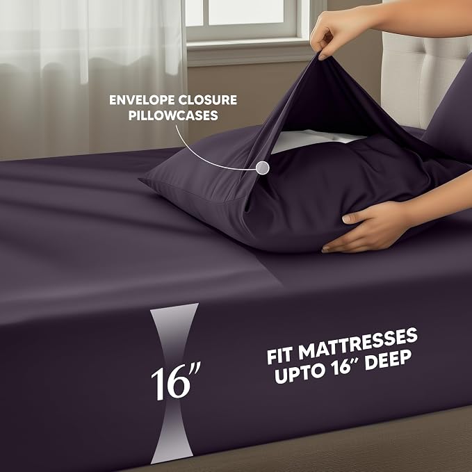 Utopia Bedding California King Size Sheet Set – 4 Piece Bed Sheets, Soft and - Image 4