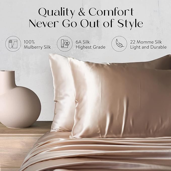 Silk Pillowcase for Hair and Skin, Special Edition Patterned Silk Pillowcase - Image 7