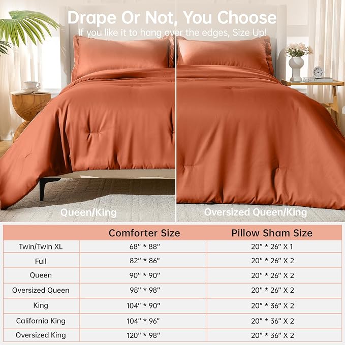 MUXHOMO King Size Comforter Set, All Season Ultra Soft Down Alternative Bedding - Image 8