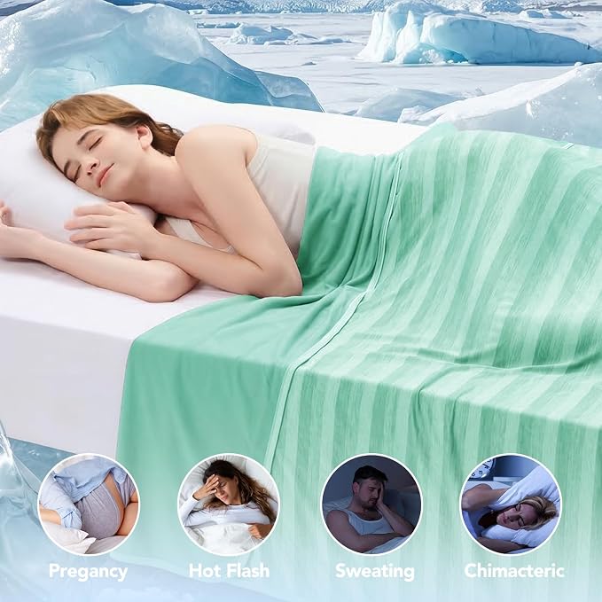 GOHERO Cooling Blanket King Size- 100"x90" Summer Cooling Throw Blanket - Image 4