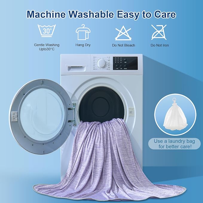 KMUSET Cooling Blanket Twin, Double Sided Summer Cooling Blankets - Image 7