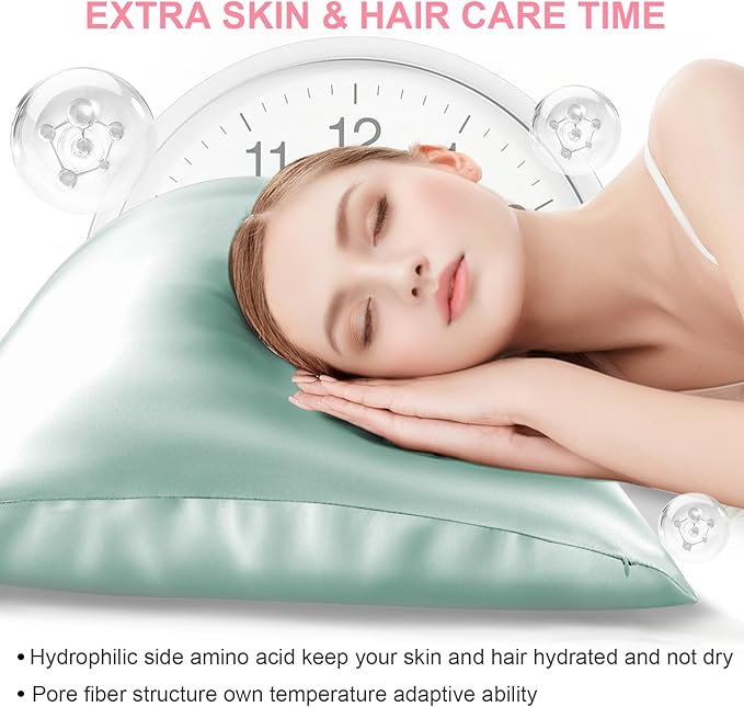 Silk Pillow Cases 2 Pack Standard Size - Image 3