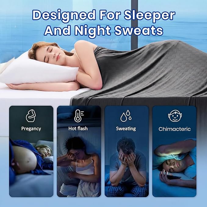 Topcee Cooling Blanket Full Size- 60"x90" Summer Cooling Throw Blanket - Image 4