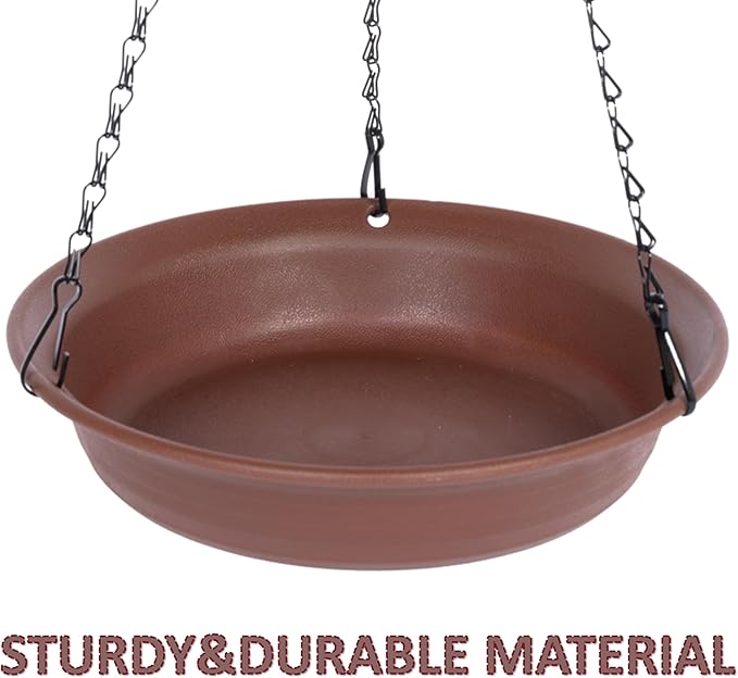 VUWEZ Hanging Bird Bath, Hanging Bird Water Feeder - Image 5