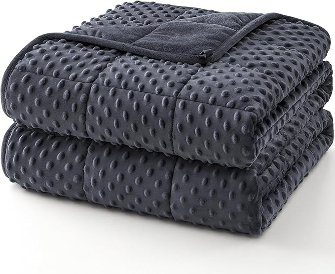 Topcee Weighted Blanket King Size, Minky Dots Heavy Blanket by Topcee%E2%80%94ForYourGoodSleep