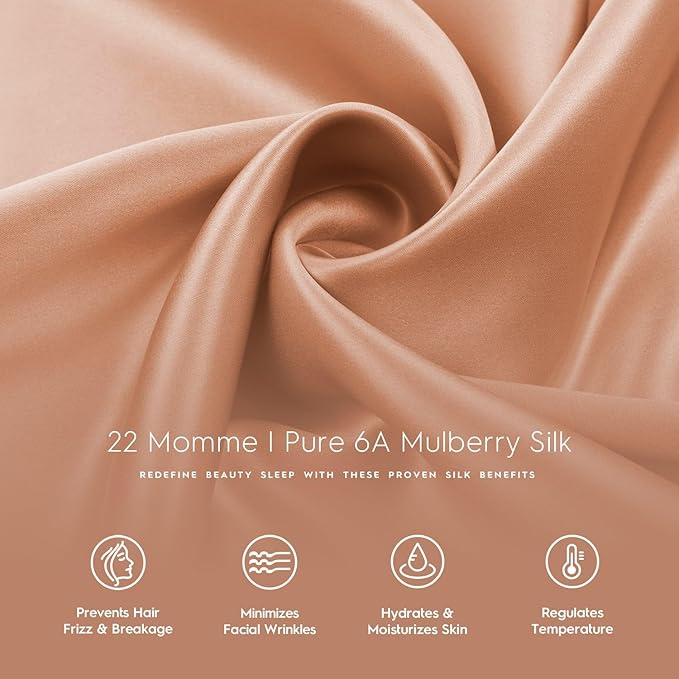 Tafts Silk Pillow Case - 22mm 100% Pure Mulberry 6A Silk Pillowcase - Image 5