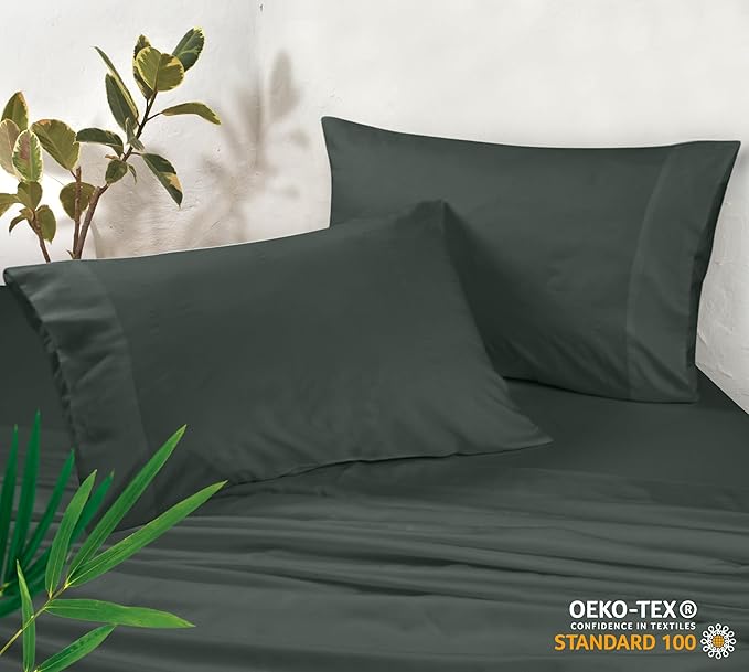 Royale Linens Cooling Pillow Cases Standard Size Set of 2-100% Rayon Derived - Image 3
