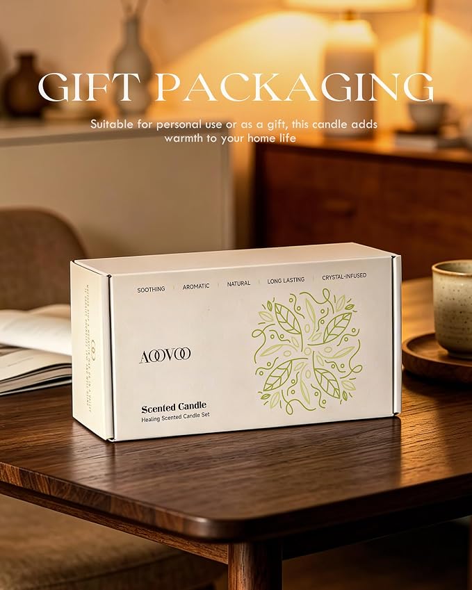 AOOVOO 2 Pack Palo Santo Candles – Cleansing Candle - Image 6