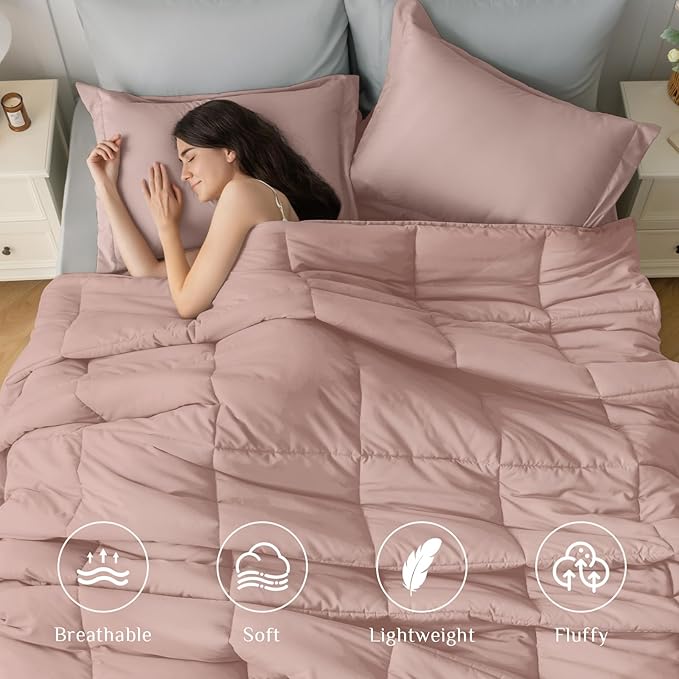 JOLLYVOGUE Queen Comforter Set, Ultra-Soft Bed in a Bag Queen Size 7 Pieces - Image 2