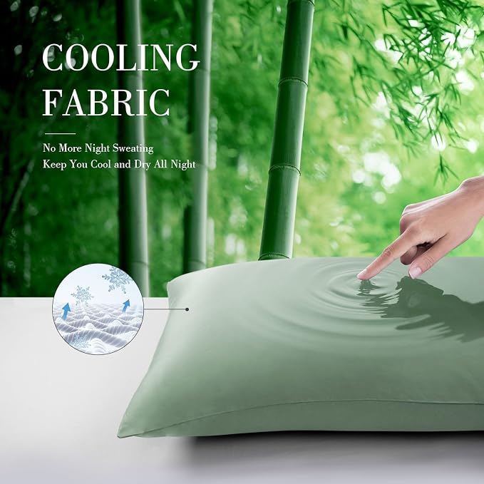 WishSmile Body Cooling Pillowcase Long Pillow Case Breathable Cool Silky Soft - Image 2