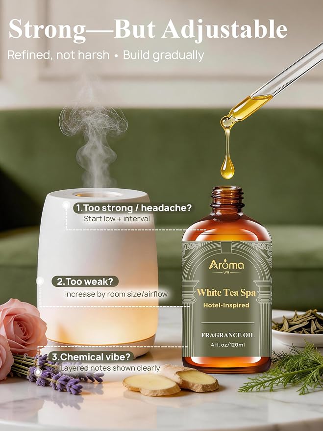 White Tea Spa — A Hotel-Inspired Diffuser Oil, Hotel Diffuser Oil - Image 5