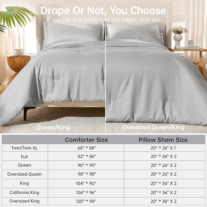 MUXHOMO Queen Comforter Set, All Season Ultra Soft Down Alternative Bedding - Image 8