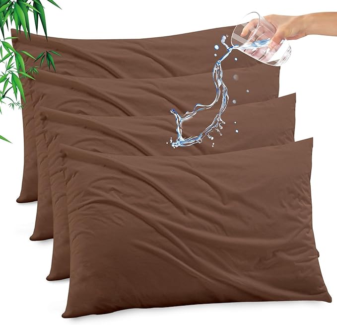Gogreen Bamboo Rayon Waterproof Pillow Protector, Breathable Pillow Cover - Image 6