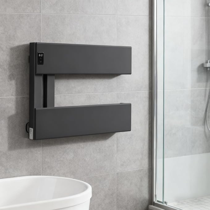 Verida Towel Warmer Rack, Support Hardwired and Plug-in, Wall-Mounted Electric - Image 6