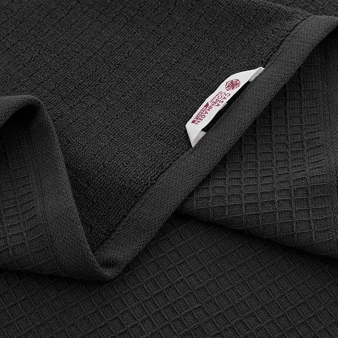 CASA COPENHAGEN Waffle 2Pcs 100% Egyptian Cotton Large Designer Bathsheet - Image 2