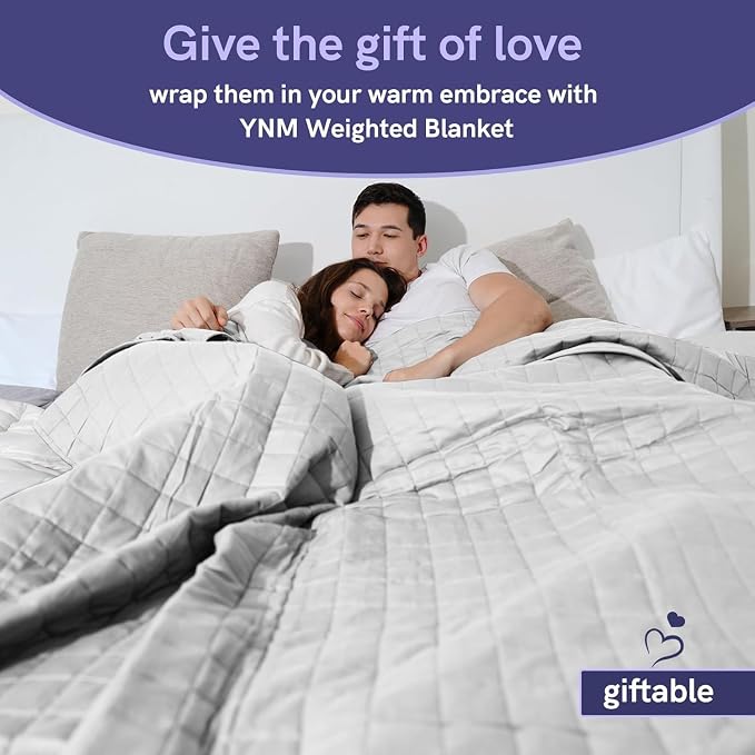 YnM 25lbs Weighted Blanket for Adults, Cotton Heavy Bed Throw Blanket - Image 7