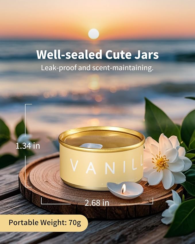 Floral Scented Candles Gift Set, Natural Beeswax - Image 5