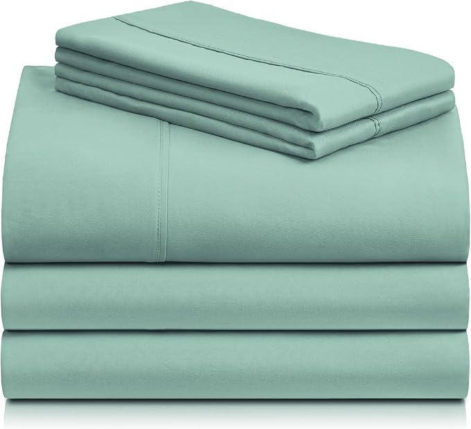 LuxClub 5 PC Split King Sheet Set Bed Sheets Deep Pockets 18" Eco Friendly - Image 8