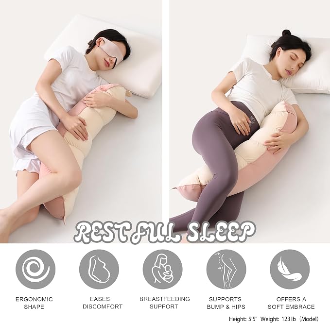 Peallow – Long Round Body Pillow - Image 5