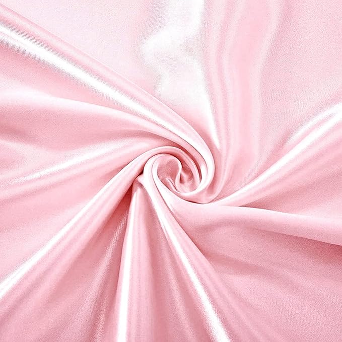 Homiest Blush Pink Satin Flat Sheet - Image 3