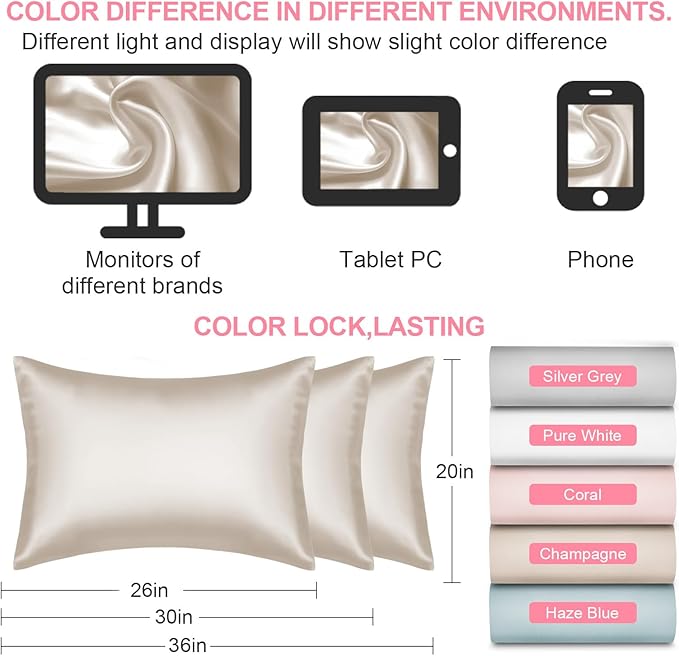 Silk Pillow Cases Queen Size - Image 7