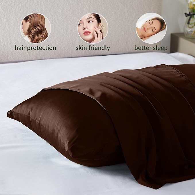 Silk Pillowcase for Hair and Skin Mulberry Silk Pillowcase Soft Breathable - Image 5