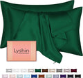 Silk Pillow Cases 2 Pack Standard Size by LYSHINSILKPILLOWCASES