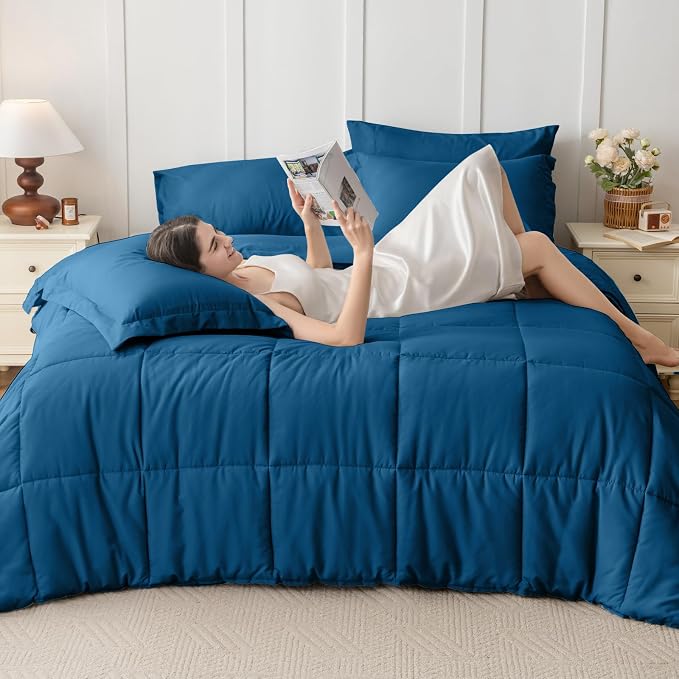 JOLLYVOGUE King Comforter Set, Ultra-Soft Bed in a Bag King Size 7 Pieces - Image 7