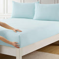 Twin Fitted Sheet Only with Full Elastic & Built in Corner Sheet Straps to by SweetHomeCollection
