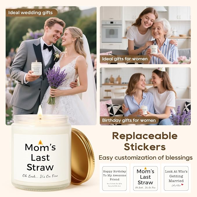 Birthday Gifts for Women, Unique Friendship Birthday Gifts, Funny Candles Gift - Image 3