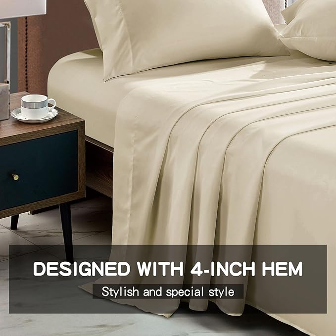 FreshCulture Queen Flat Sheets Only 2 Pack - Image 2
