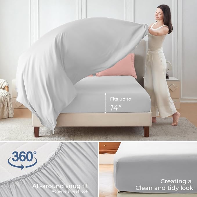 Sasttie Twin Comforter Set, 5 Pieces Reversible Bed in a Bag Twin, Complete - Image 4