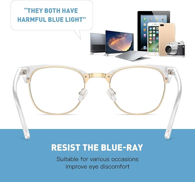 Blue Light Glasses for Woman/Men Computer Bluelight Glasses Womens/Mens - Image 6