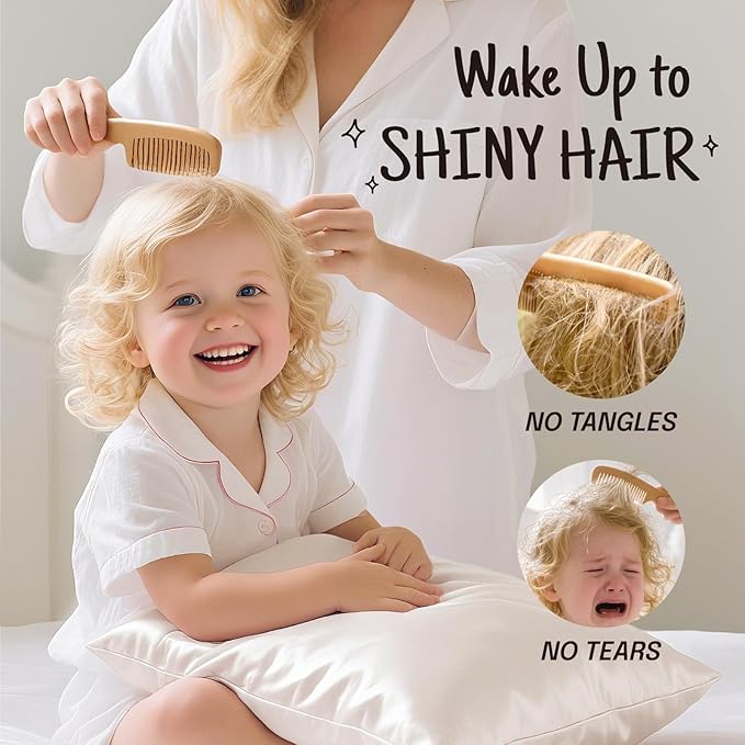 OLESILK Toddler 100% Mulberry Silk Pillowcase, Breathable Soft Smooth - Image 4
