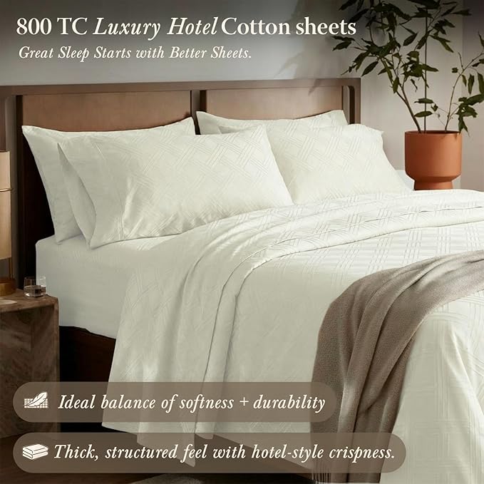 Threadmill Luxury 100% Cotton Queen Bed-Sheets - Image 2