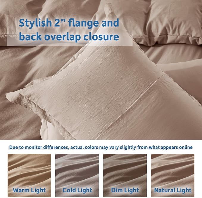 Nestl Khaki Duvet Cover Full Size - Image 8