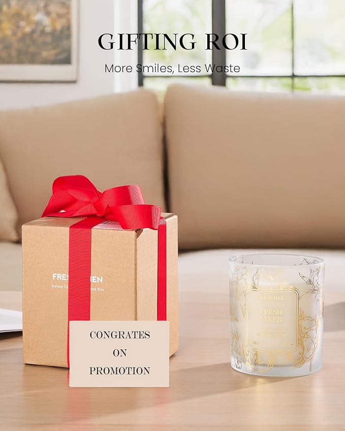 M&SENSE Raspberry Scented Vegan Soy Candles, No Toxin Refreshing Fragrance - Image 8