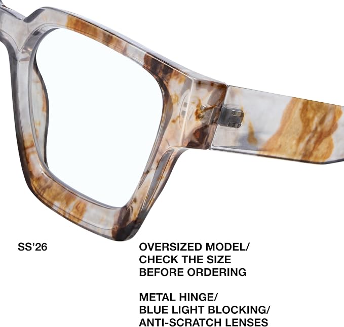 livho Oversized Eyewear Frame for Woman and Men - Image 3
