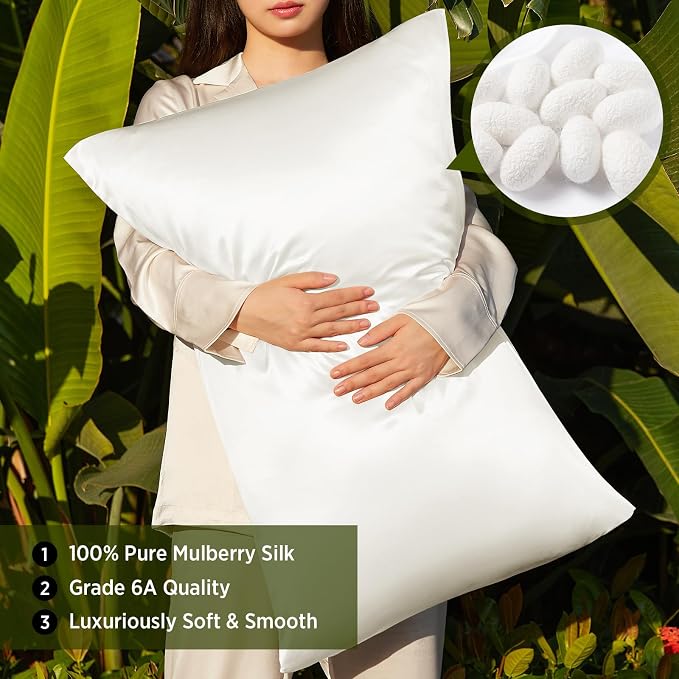Utukky 100% Mulberry Silk Pillowcase 22 Momme - Image 2