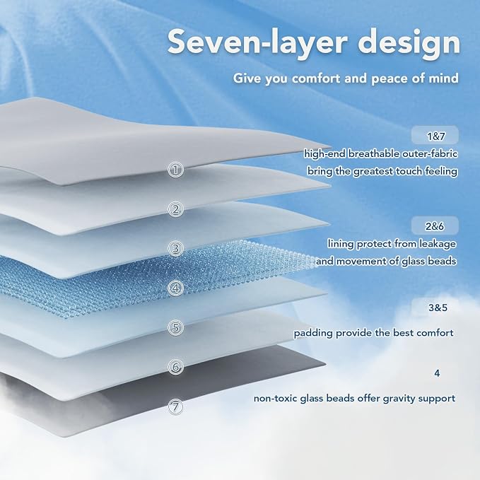 Topcee Weighted Blanket Soft Cooling Heavy Blanket Sleeping, Apply to 190-210 - Image 6