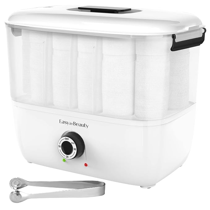 EASYINBEAUTY Hot Towel Warmers for Spa, Holds 16 Small Towels, 5L Portable - Image 9