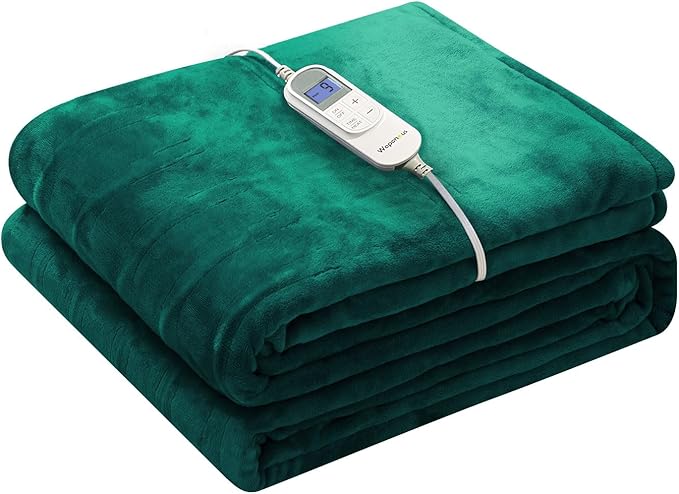 Wapaneus Heated Blanket Electric Blanket 62" x 84" Twin Size by Wapaneus