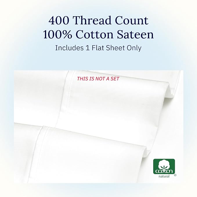 California Design Den Queen Flat Sheet Only - Image 5