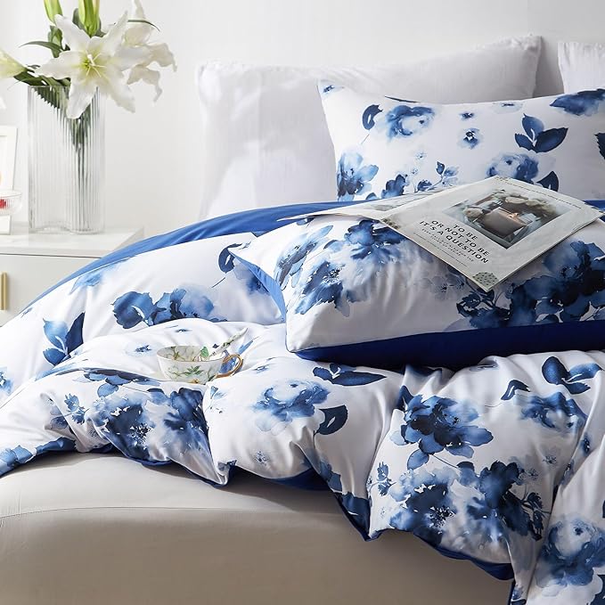 Cupocupa Duvet Cover King Size Set Boho Floral Pattern King Duvet Cover Set - Image 5